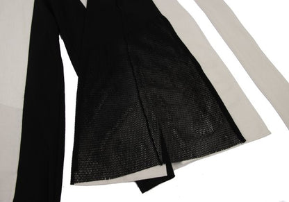 ISSEY MIYAKE A-POC Bicolor Wrap Pants Beige/Black Size 2