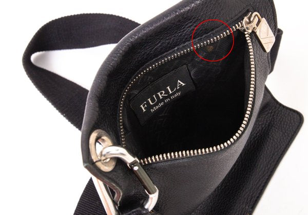 FURLA Leather Shoulder Bag Black