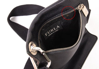 FURLA Leather Shoulder Bag Black