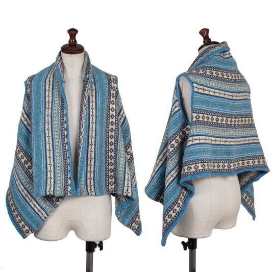 Tomorrowland MACPHEE Blend Jacquard Stripe Vest Knit Size 1
