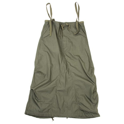BEAMS BOY Drawstring Military Midi Skirt Khaki Size L