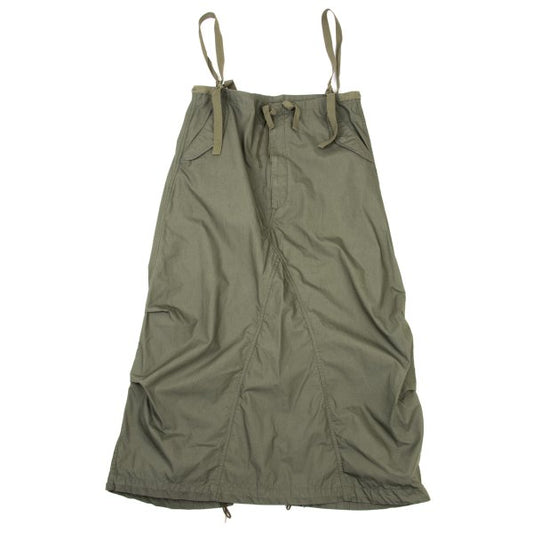 BEAMS BOY Drawstring Military Midi Skirt Khaki Size L