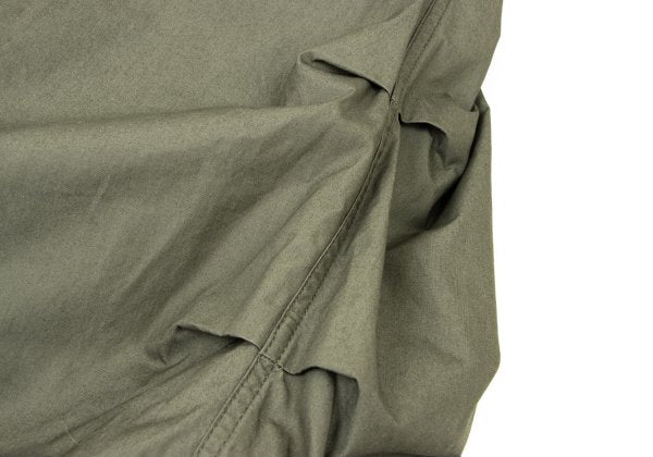 BEAMS BOY Drawstring Military Midi Skirt Khaki Size L