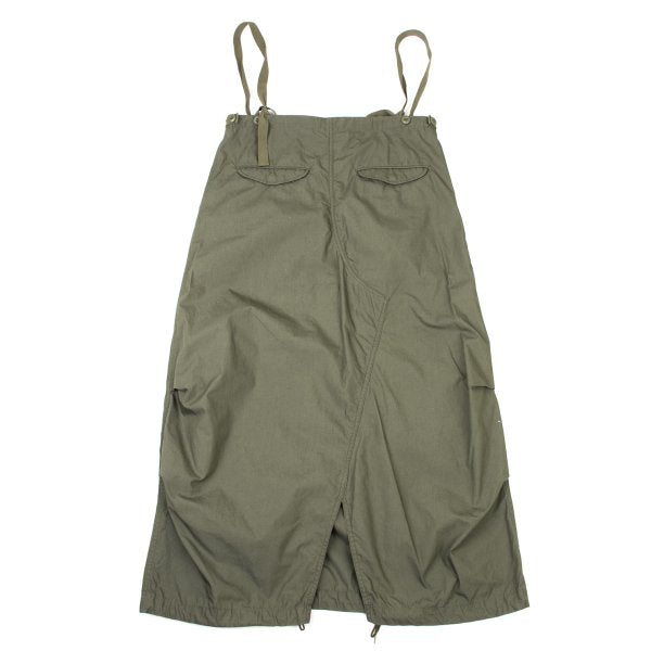 BEAMS BOY Drawstring Military Midi Skirt Khaki Size L