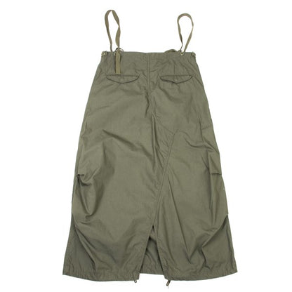 BEAMS BOY Drawstring Military Midi Skirt Khaki Size L