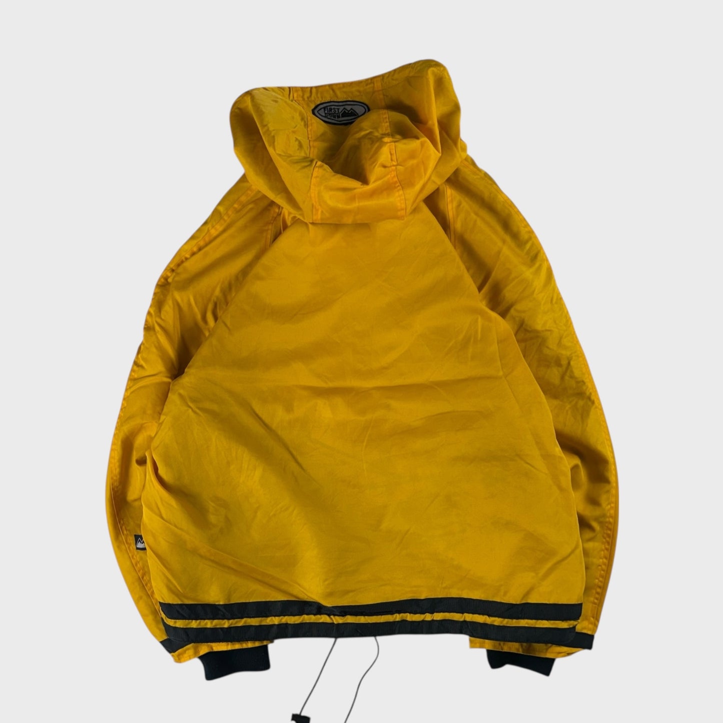 FIRST DOWN 90s Fleece Hoodie Black Size M