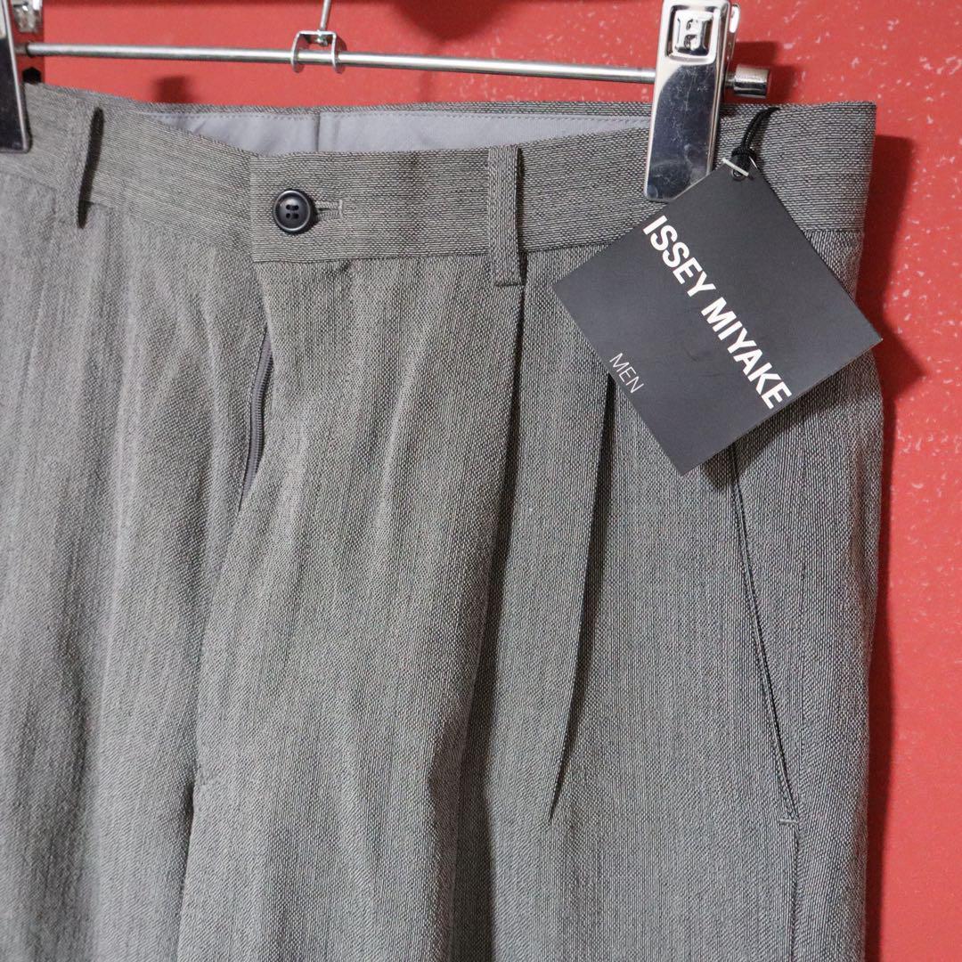 Issey Miyake Gray Wool Rayon Long Double Pleated Size L