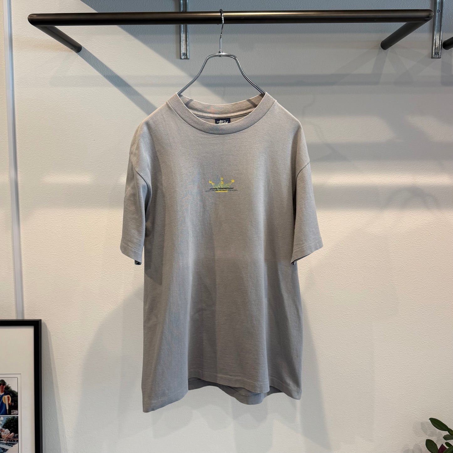 Stussy Vintage 90s-00s graphic print tee Gray Size M