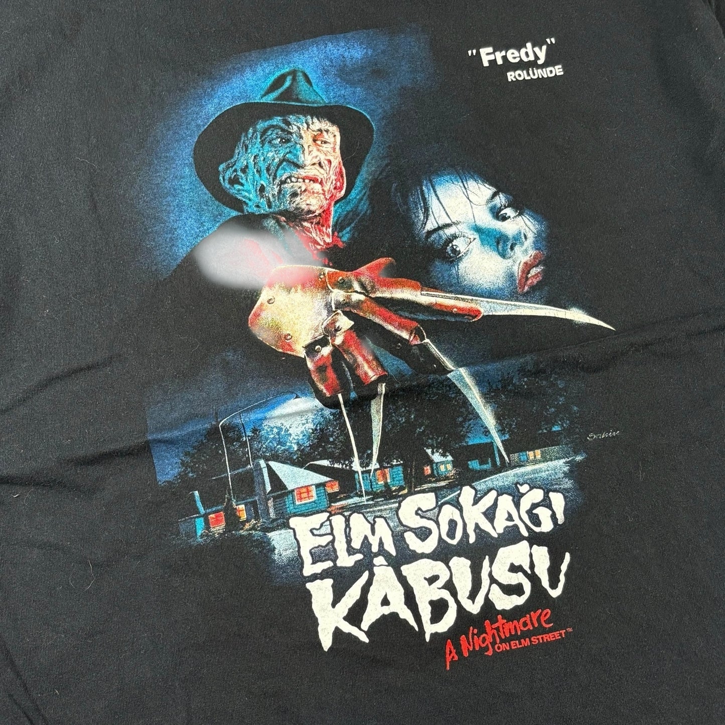 A Nightmare ON ELM STREET T-Shirt Black Size XL