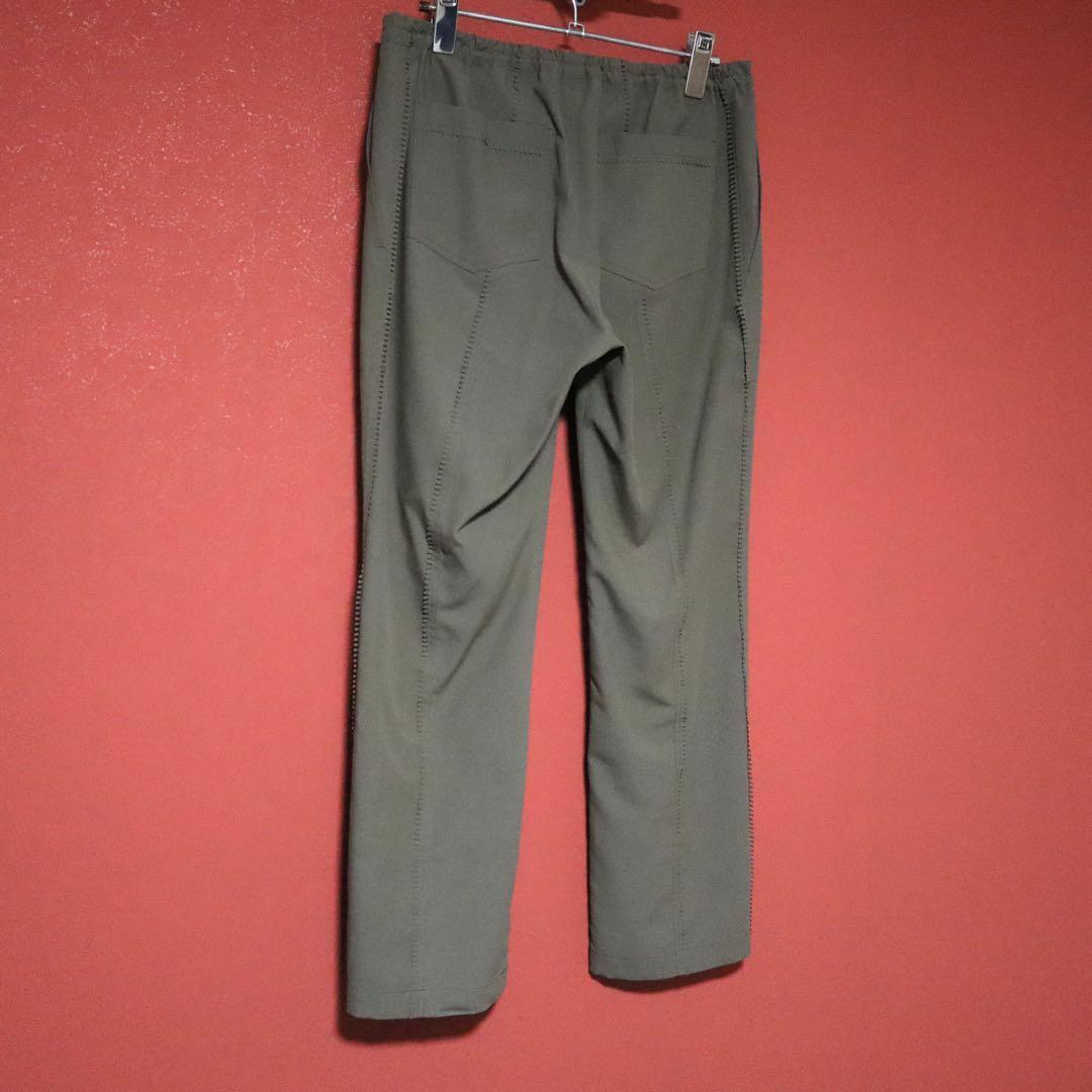 Vintage Pleats Please Green Slit Stitch Pleats Pants Size 1