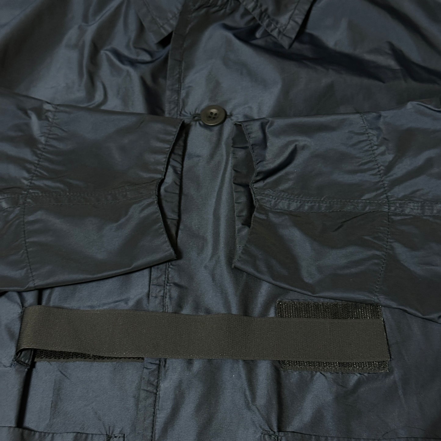 SHINYA KOZUKA 16SS Blue Nylon Long Trench Coat