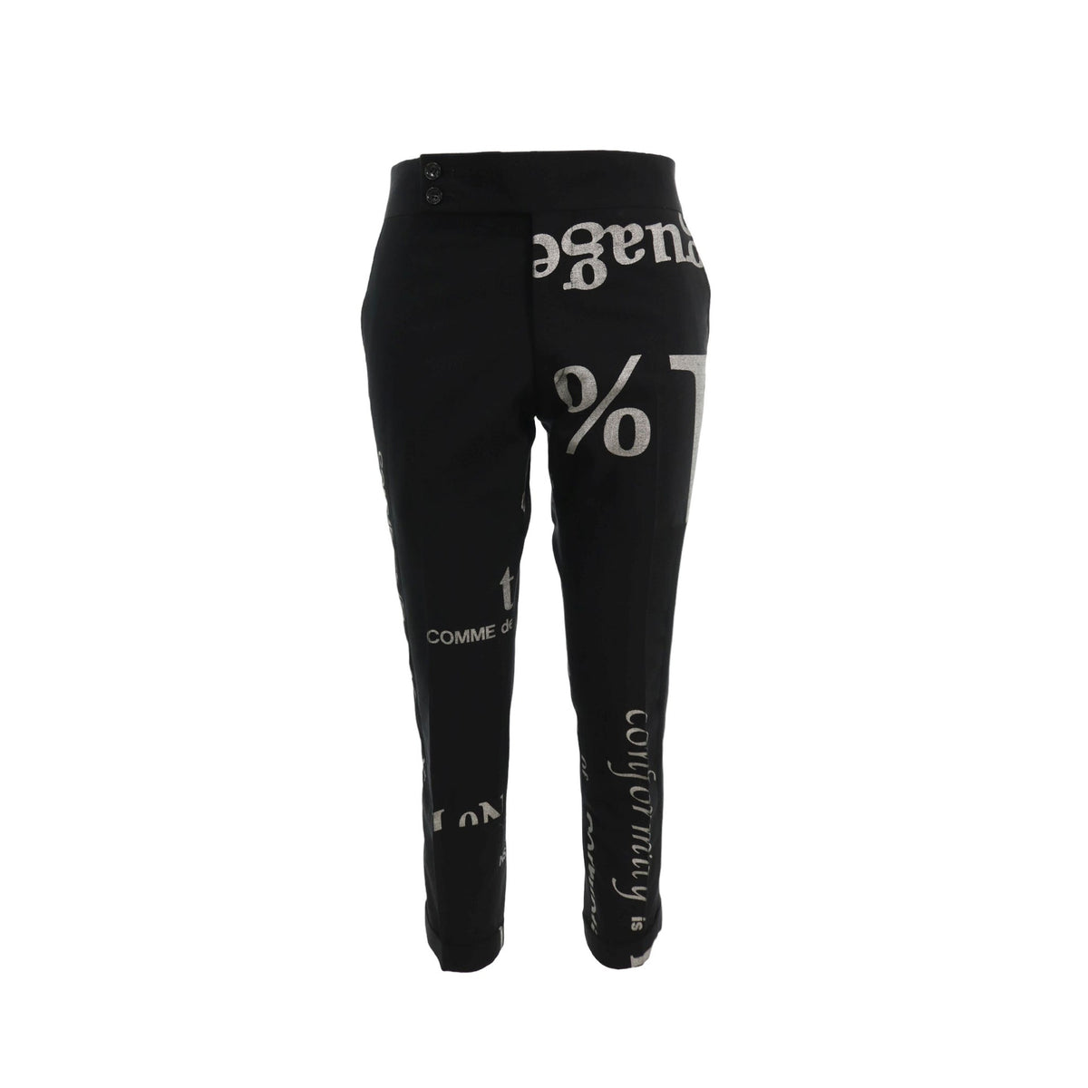 COMME des GARCONS 2003 A/W Black/Silver Pants Size S