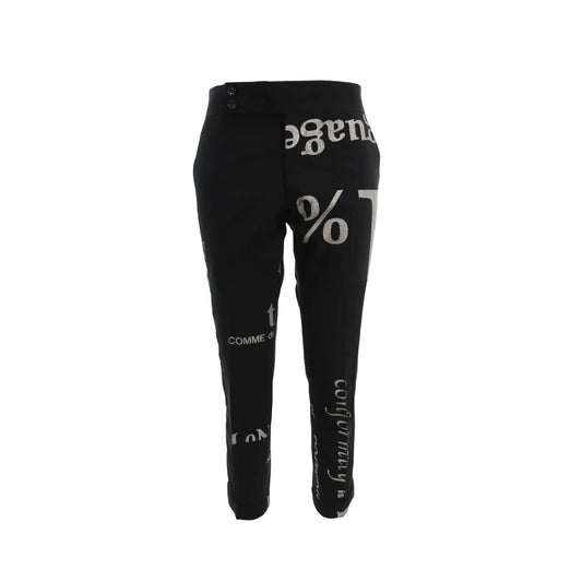 COMME des GARCONS 2003 A/W Black/Silver Pants Size S