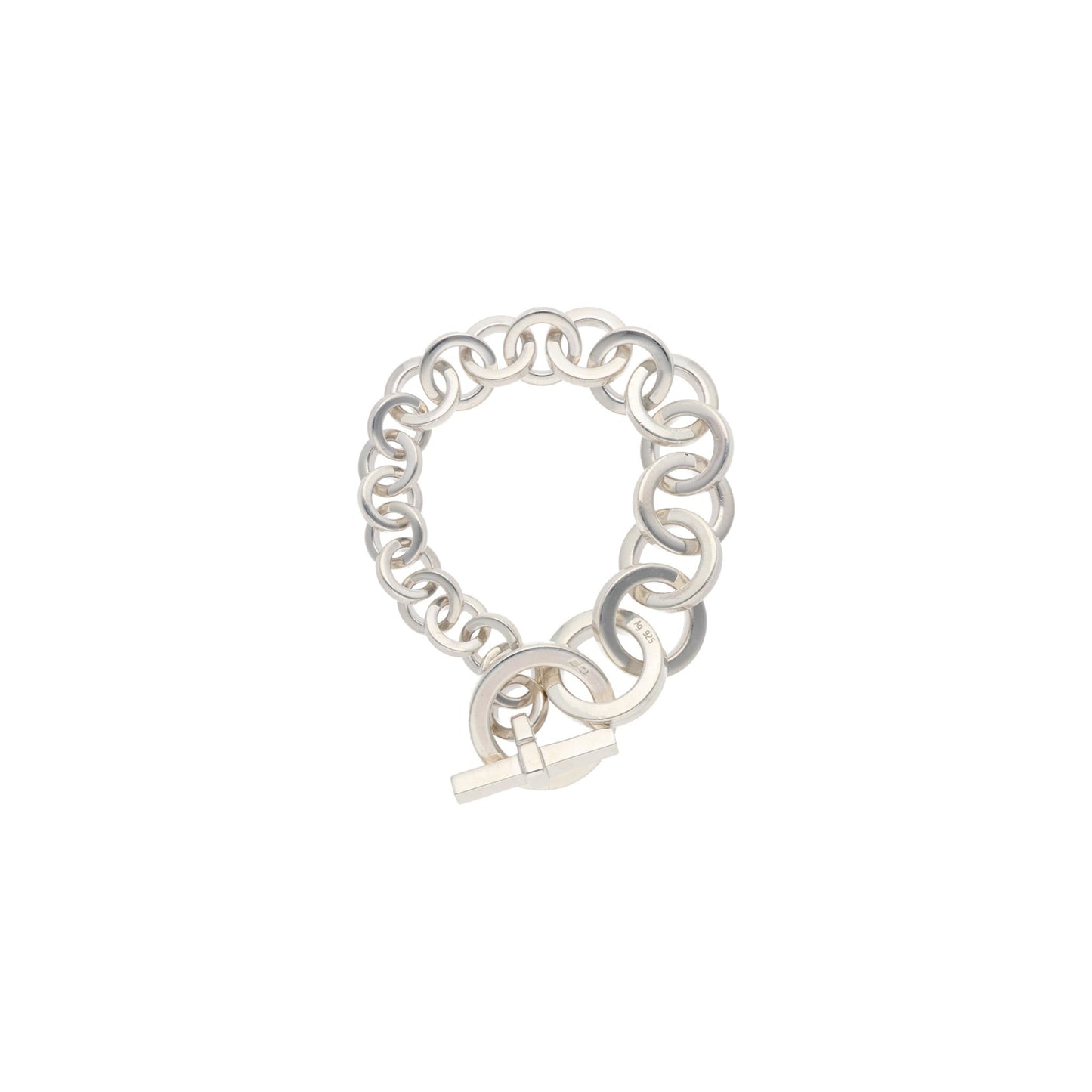 Hermes HERMÈS Silver Ag925 Bracelet Size 23LINK
