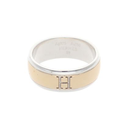 Hermes HERMÈS Silver Gold 925 750 Ring