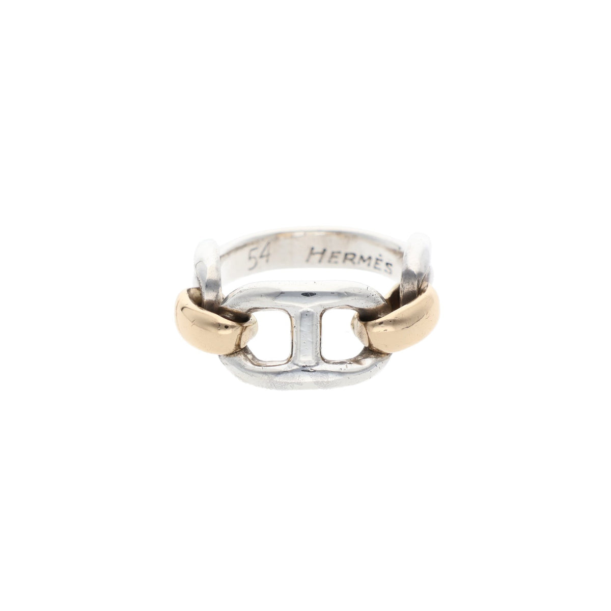 Hermes HERMÈS Silver Gold 750 Ring