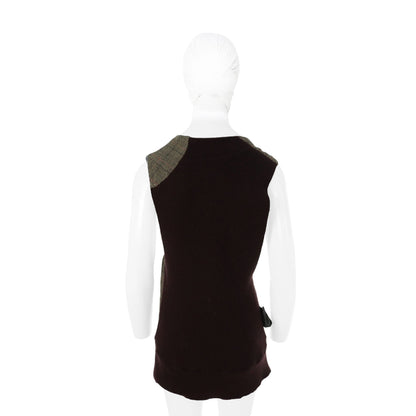 UNDERCOVER 2004 A/W Gray Bordeaux Wool Dress Size S