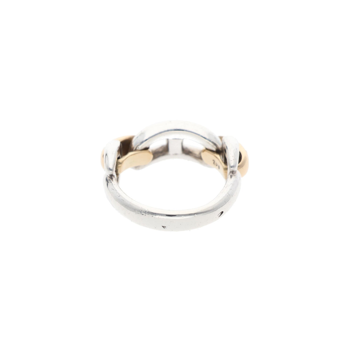 Hermes HERMÈS Silver Gold 750 Ring