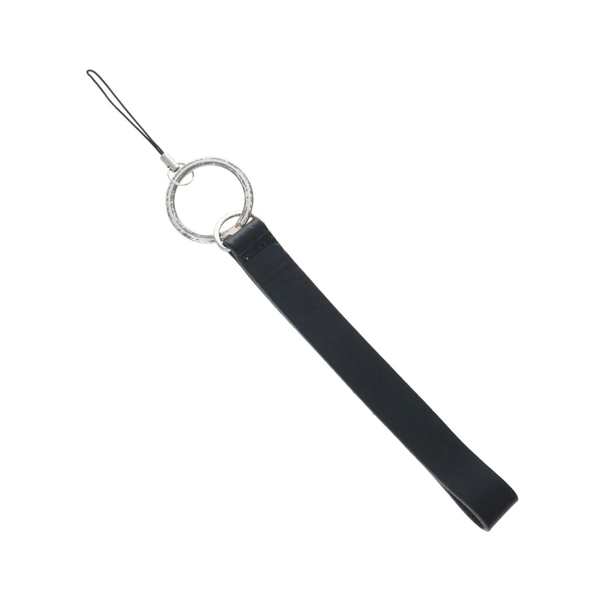 Maison Martin Margiela Leather Bracelet Black Silver