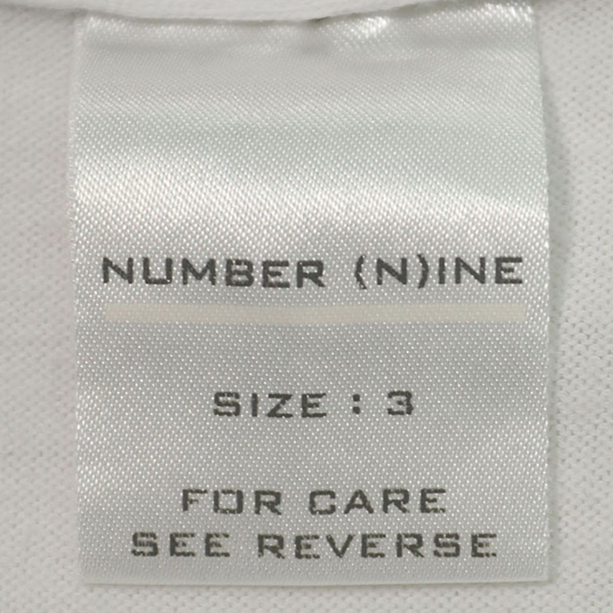 NUMBER (N)INE 5th Anniversary White Jacket Size 3