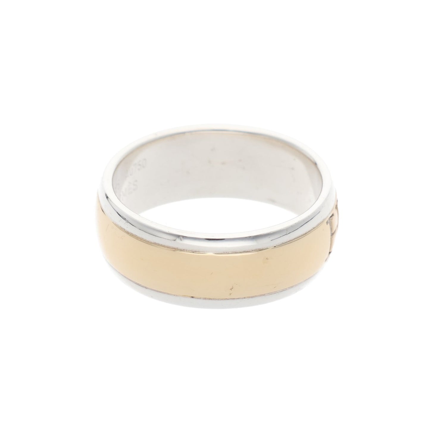 Hermes HERMÈS Silver Gold 925 750 Ring