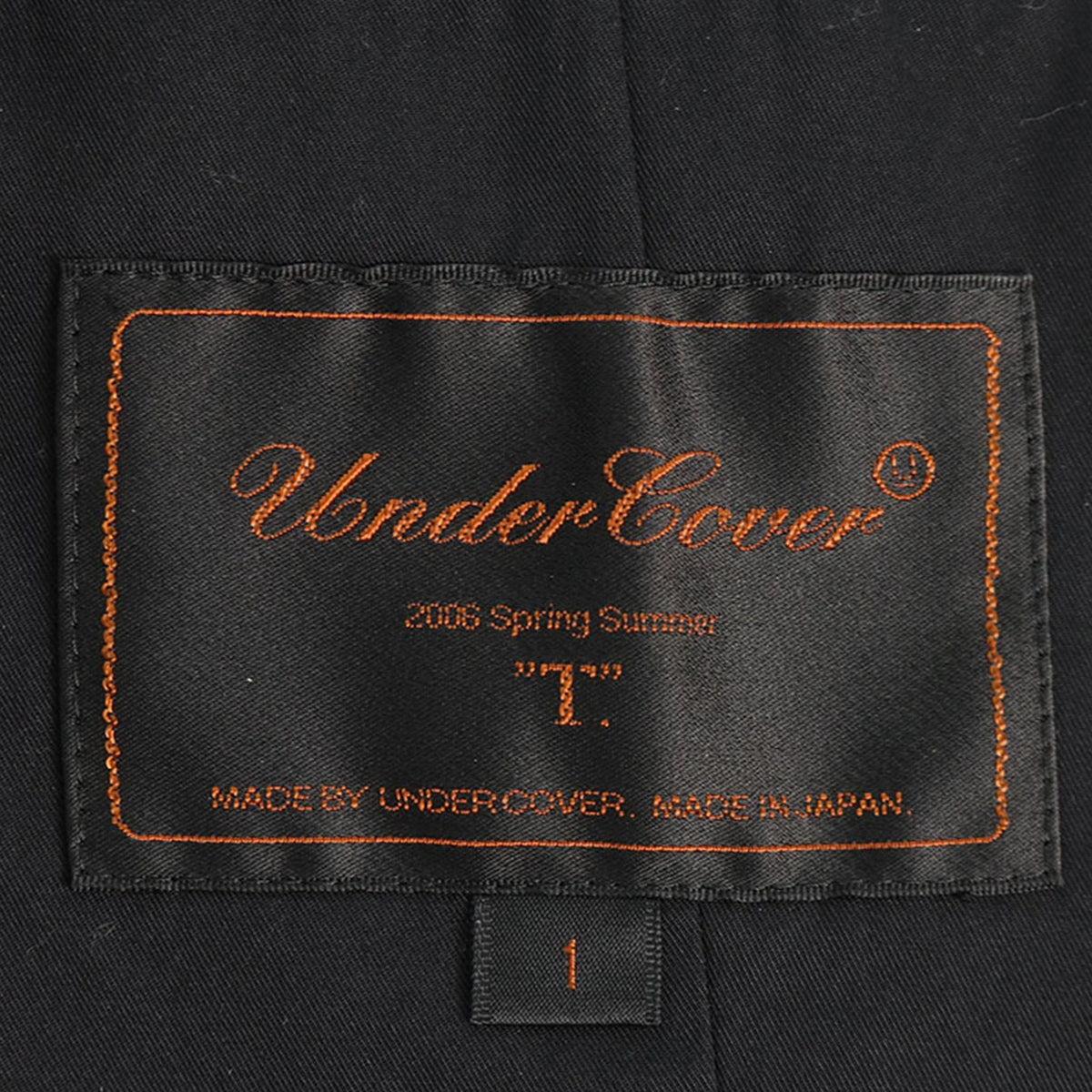 UNDERCOVER 2006 S/S Cotton Jacket Black Size 1