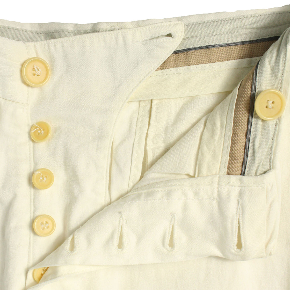 HELMUT LANG White Cotton Jeans Size 44