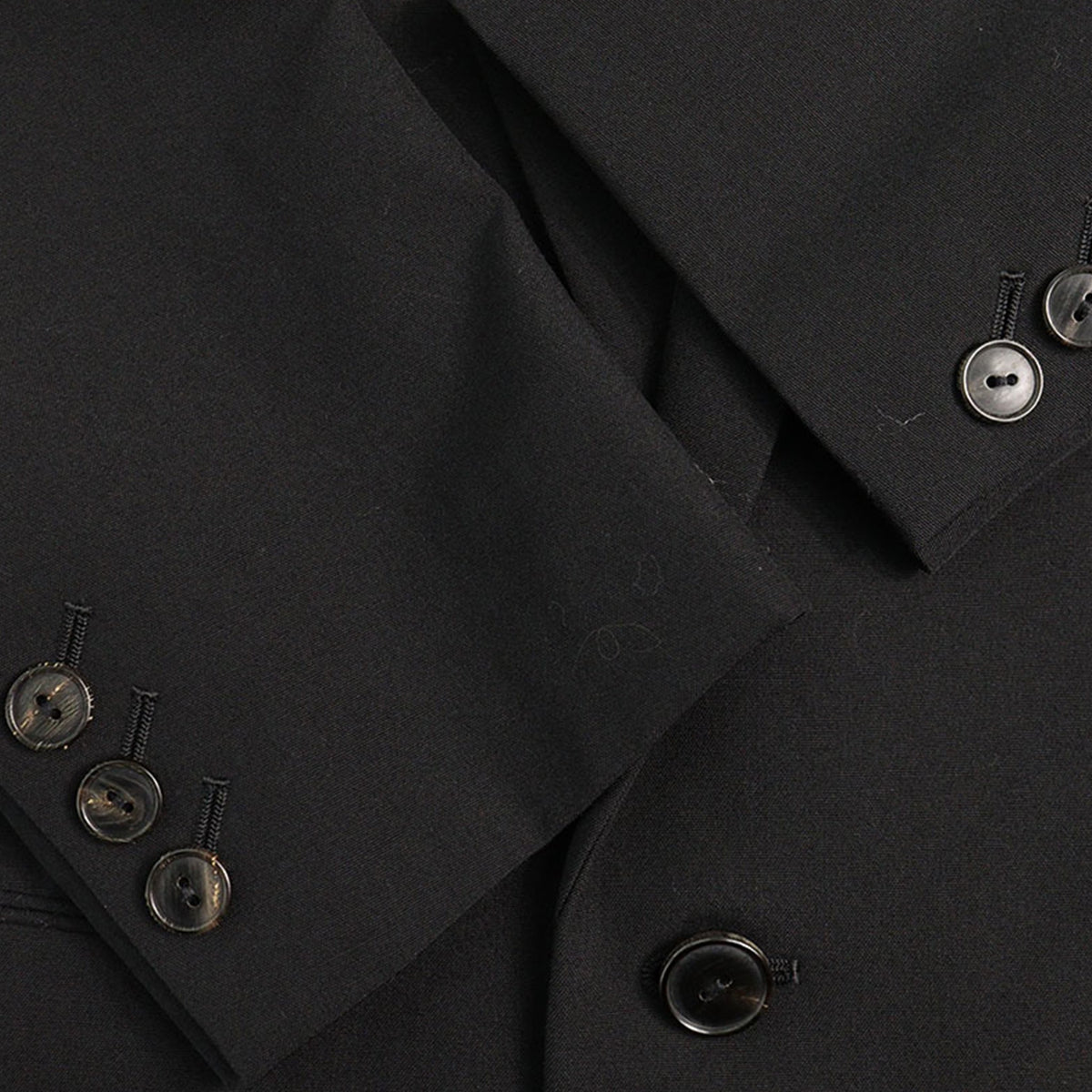 NUMBER (N)INE Wool Silk Jacket Black Size 2