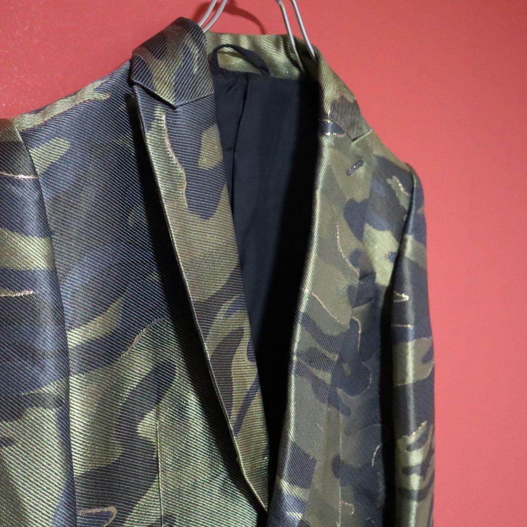 MIHARAYASUHIRO 12AW Silk Camouflage Jacquard Jacket Size XS