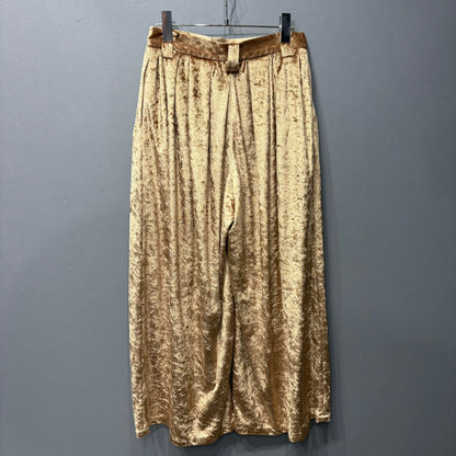 Needles Gold Velour Wide Pants