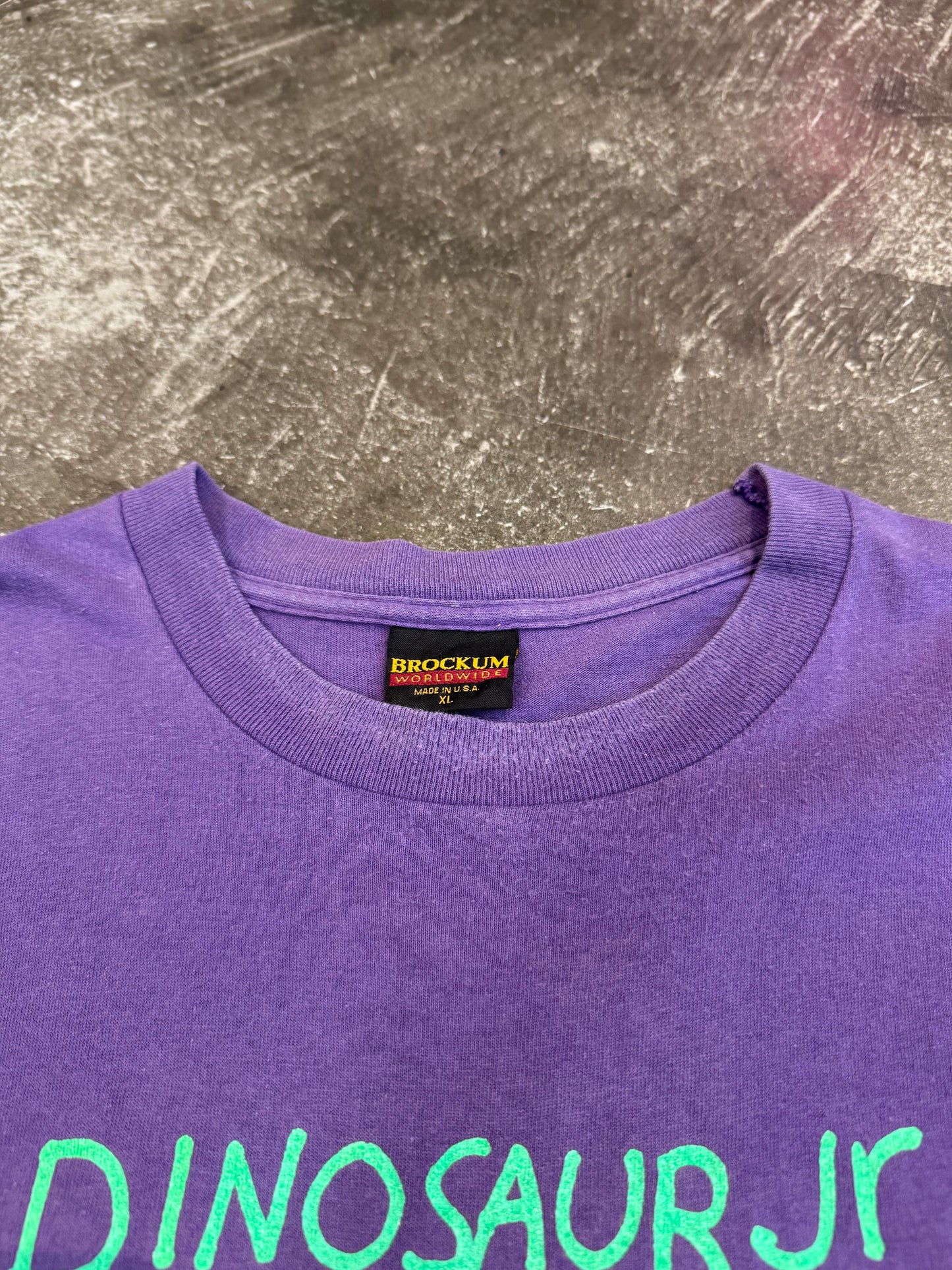 Vintage DINOSAUR Jr Purple Cotton T-Shirt Size XL
