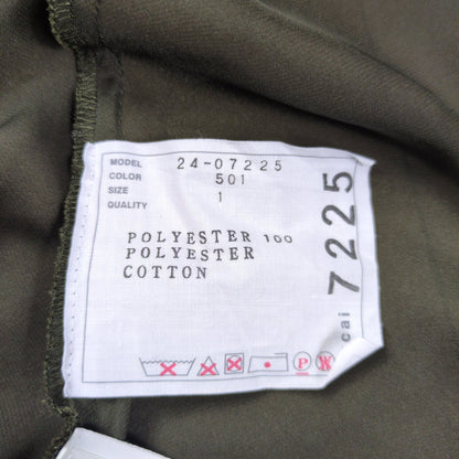 sacai 24SS Fabric Combo Military Blouse Khaki Size 1