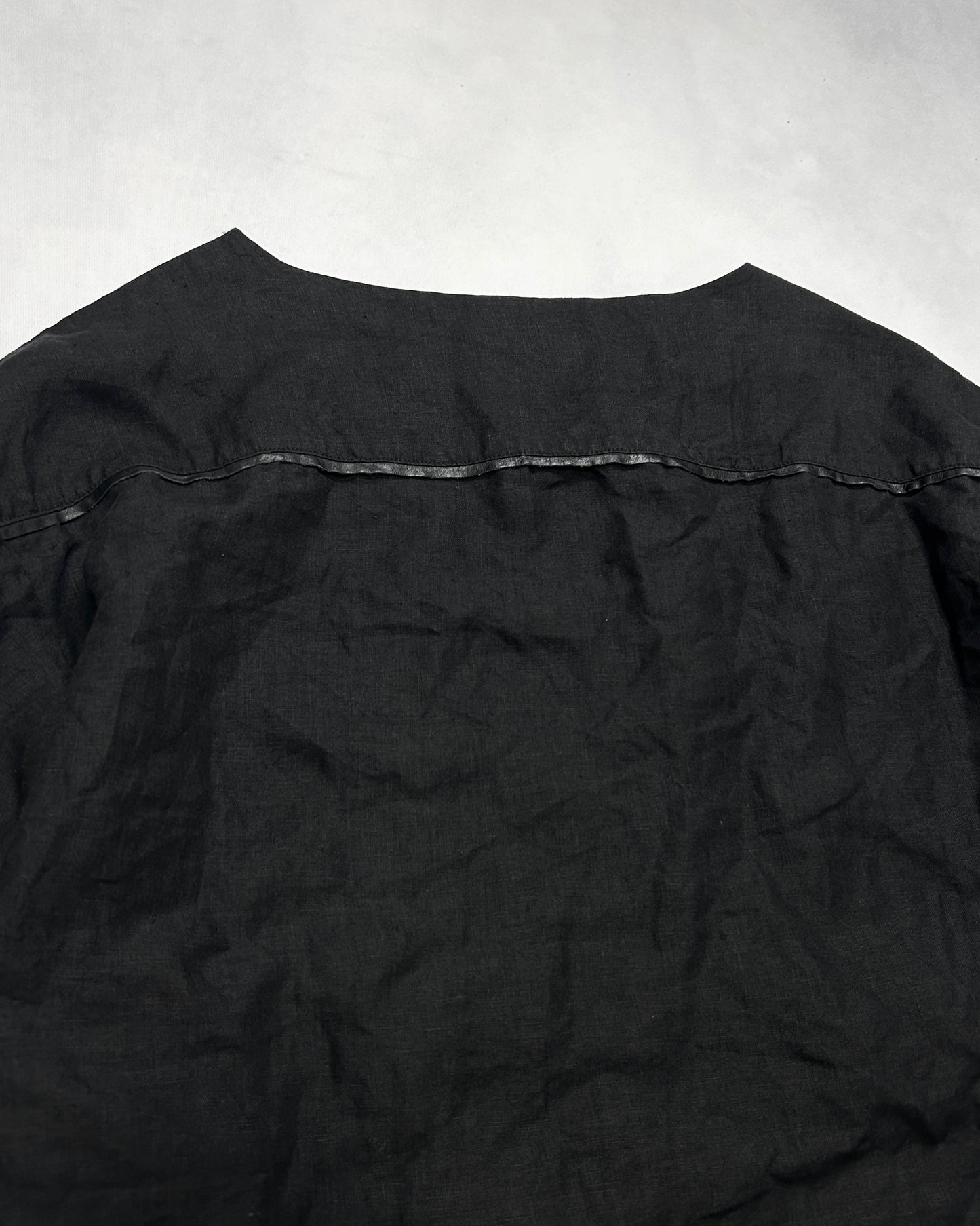 Isamu Katayama Backlash Cowhide Seam Linen Tee Size L