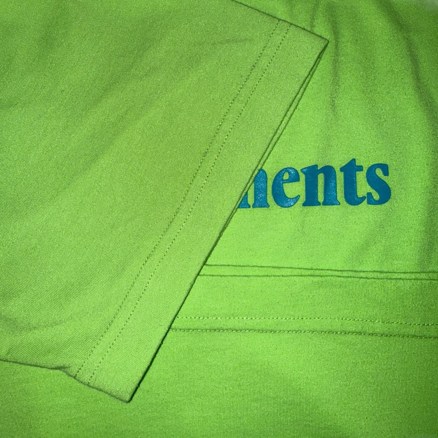 Vetements Logo Print T-Shirt Green Size S