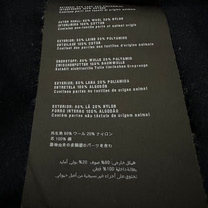 PRADA Navy Wool Military Shirt