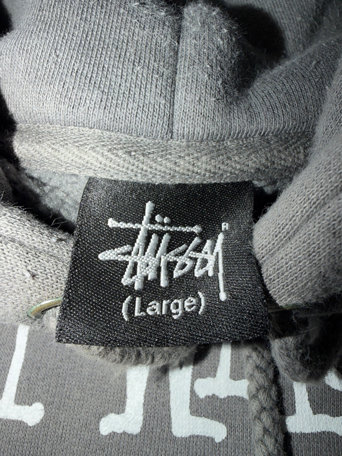 Stussy Shawn Photo Pullover Hoodie Charcoal Gray Size L