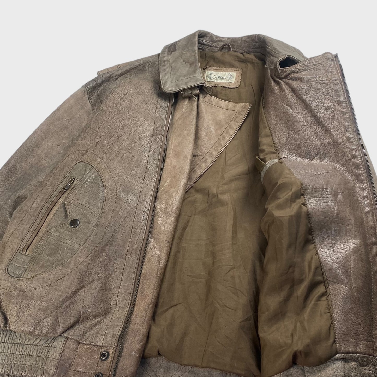 Classic Leather Jacket Size XL