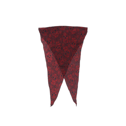 NUMBER (N)INE 2005 S/S Black x Red Silk Scarf