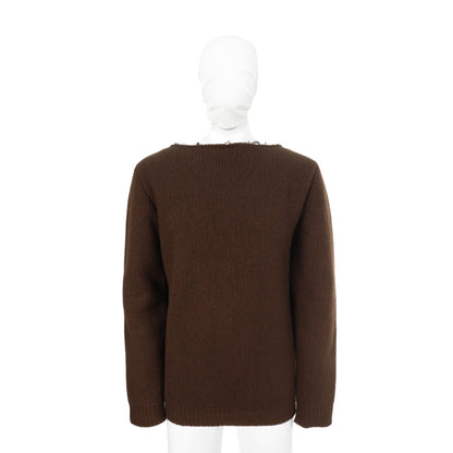 Maison Martin Margiela 2000 Wool Sweater Brown Size S