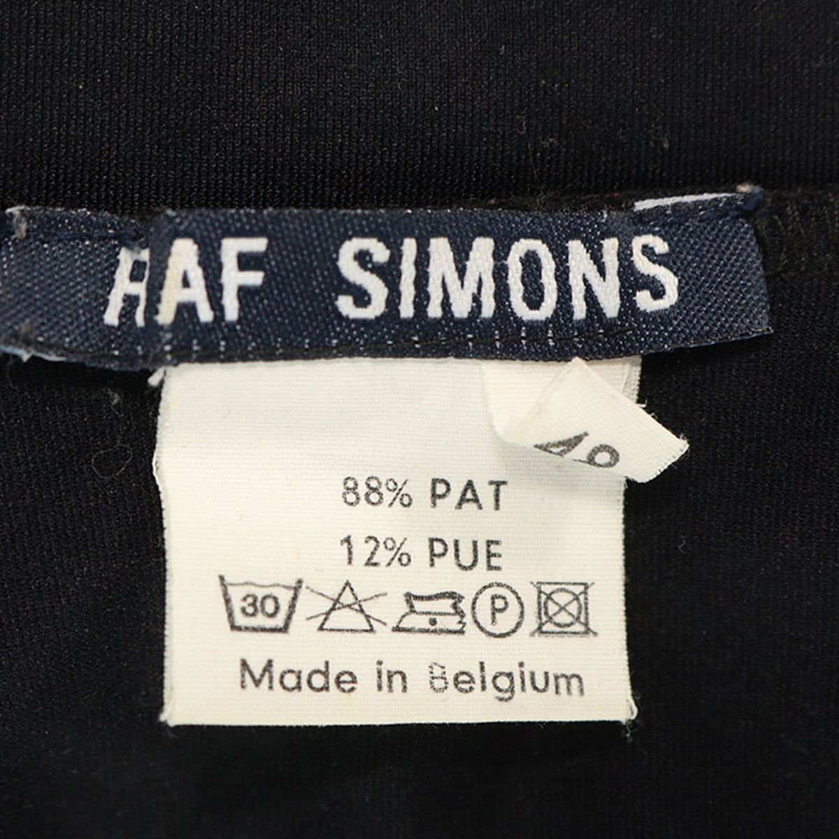 RAF SIMONS 1997AW Black Long Sleeve Shirt Size 48