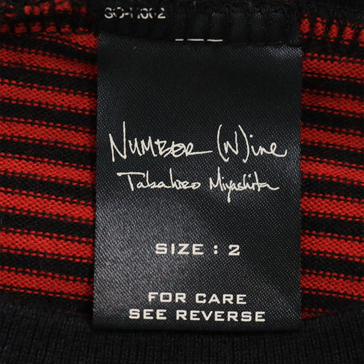 NUMBER (N)INE 2003 S/S-A/W Multi Cotton T-Shirt Size 2