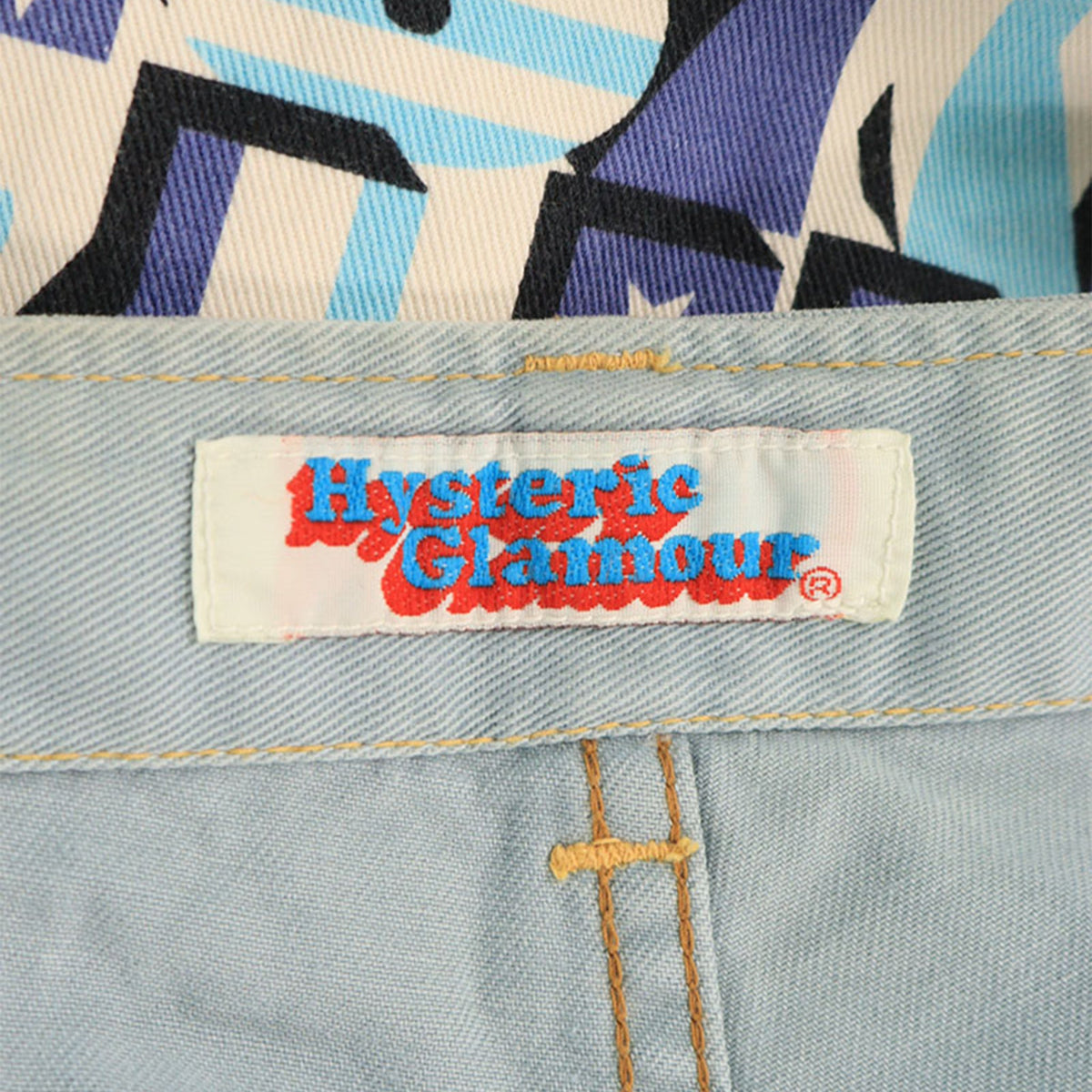 HYSTERIC GLAMOUR Cotton Jeans Light Blue Size M