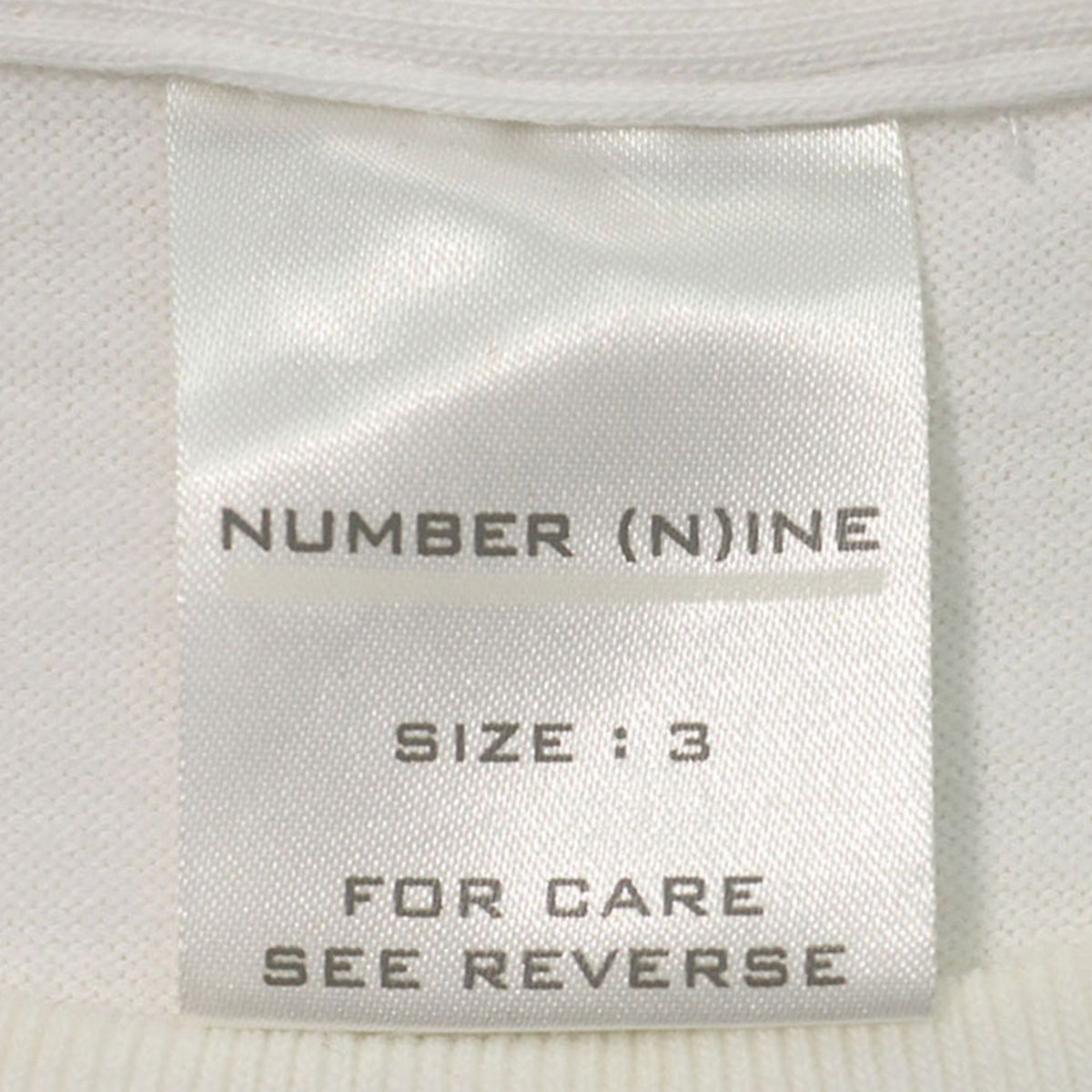 NUMBER (N)INE 5th Anniversary White Jacket Size 3