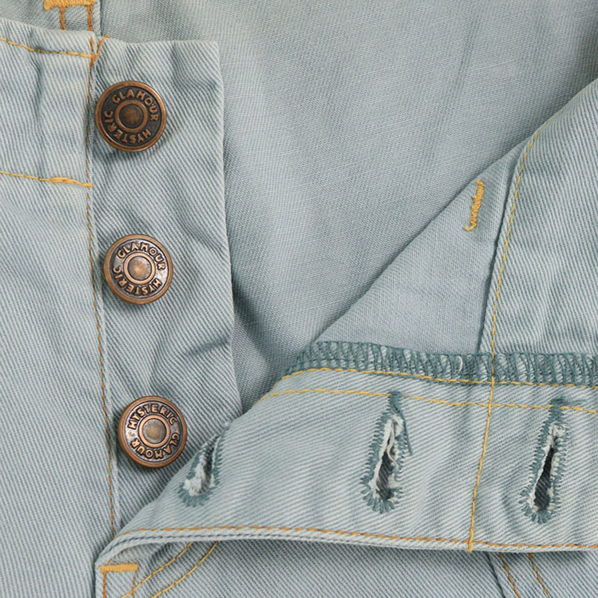 HYSTERIC GLAMOUR Cotton Jeans Light Blue Size M