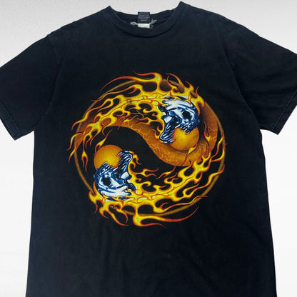 IMPORT GEAR Print T-Shirt Black Size L