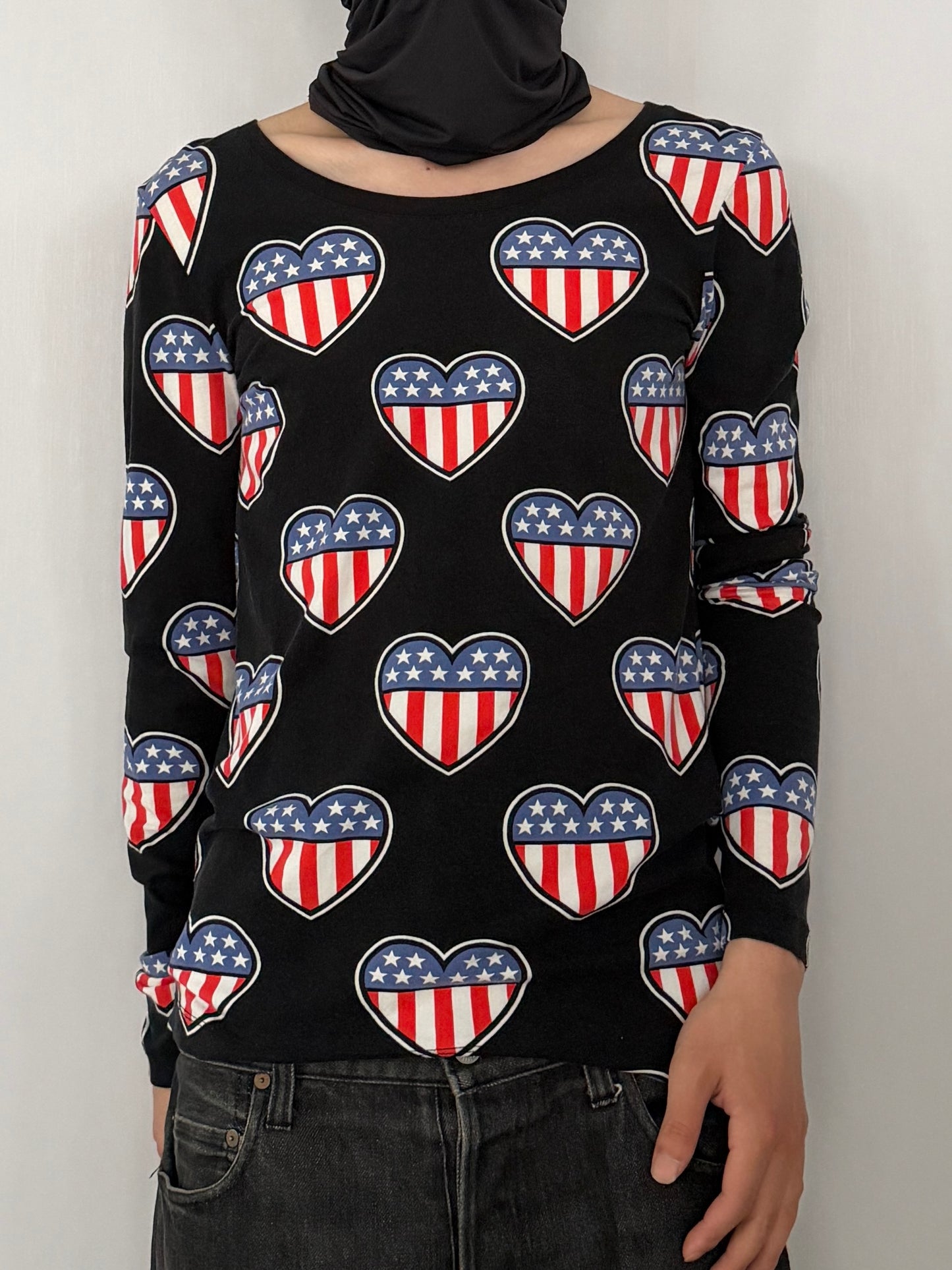 Love Moschino Hurt Long Sleeve Shirt Multi Size 40