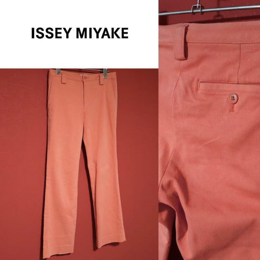 Issey Miyake Pink Straight Cotton Stretch Chinos Size 2