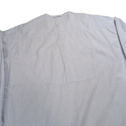COMME des GARCONS HOMME 80s Pinstripe No Collar Shirt