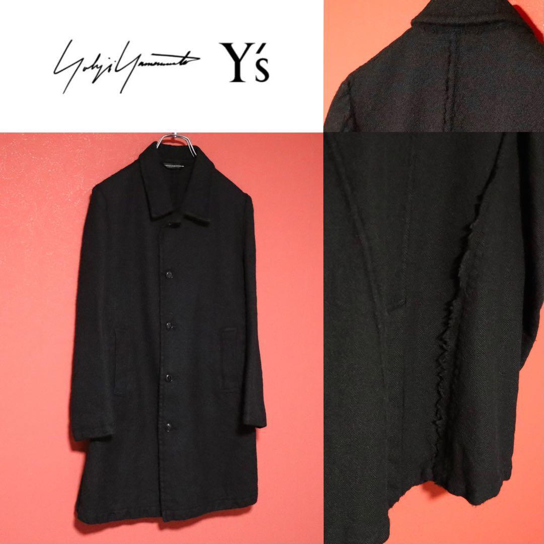 Yohji Yamamoto Y's Inside-Out Wool Chesterfield Coat Size 1