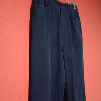 Issey Miyake 99SS Blue Cotton Wide Chino Pants Size M